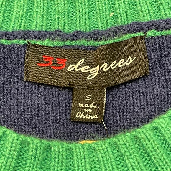 33 Degrees Downhill Skiers Ugly Christmas Sweater Size Small - Picture 4 of 6